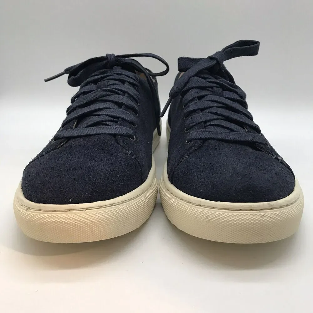 Polo Ralph Lauren Jermain Suede Sneakers Men's 12 D Navy Blue Lace Up Low Shoes